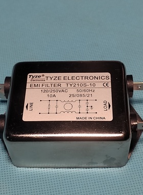 TY210S-10A  TYZE 10A滤波器  泰泽 原厂全新Ty系列