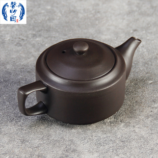 家用小号茶壶 大埔馨明园陶瓷原矿紫陶莲子壶好出水防掉盖现代中式
