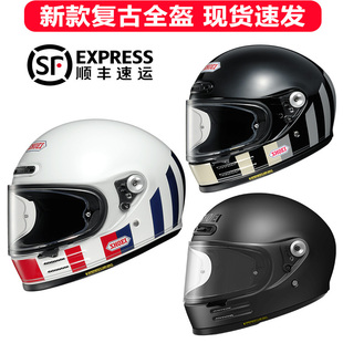 日本进口SHOEI GLAMSTER复古摩托车头盔复古美哈雷VESPA拿铁全盔