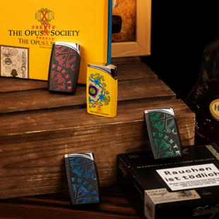 Fuente富恩特雪茄打火机单火焰防风直冲男友送礼充气打火机便携