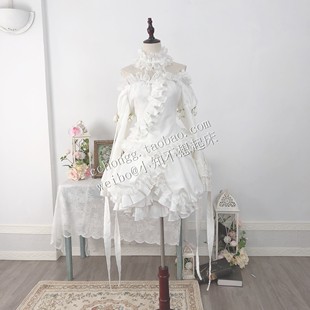 小知家褶皱地狱cos蔷薇少女人偶雪华绮晶cosplay白色