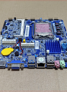 H81超薄主板ITX17*17一体机工控 HTPC主板HDMI+VGA 12V电源