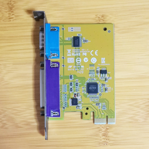 原装MIO6469A PCI-E转LPT并口卡COM串口卡 全高串并二合一卡