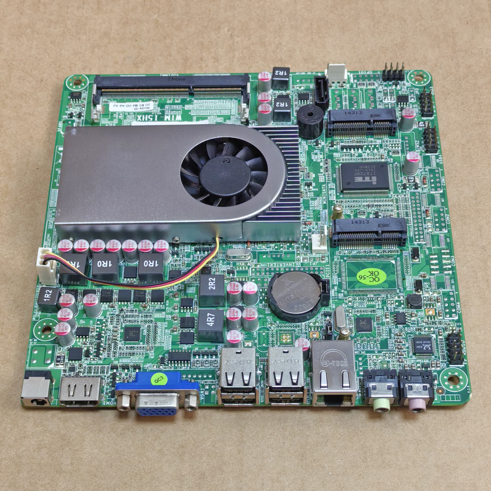 微特迈WTM-I5HX 1037U超薄低功耗17*17小主板mSATA千兆网卡 DC12V