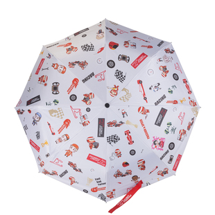 2025年F1上海站官方纪念品赛车元素三折防晒伞晴雨两用黑胶伞抗风