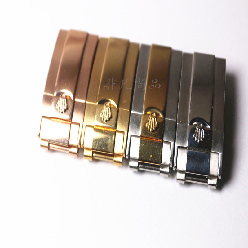 代用劳力士迪通拿游艇潜航者水鬼间金折叠扣玫瑰金银男女通用钢制