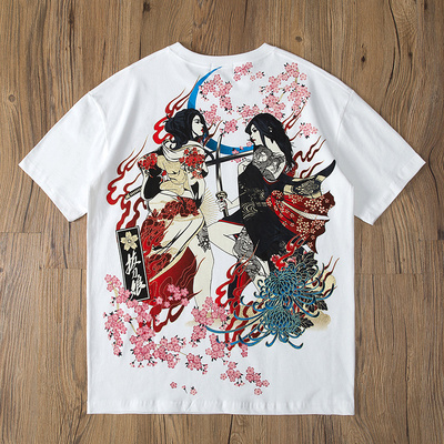 拔刀娘短袖潮牌男女T恤