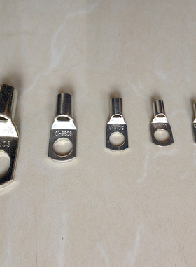 6平方SC6-5-6-8-10窥口型铜鼻子 铜接线端子铜线耳线鼻子紫铜镀锡