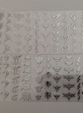 高达模型金属贴天人海牛吉恩幻影乌鸦扎夫特新安洲独角兽标志logo