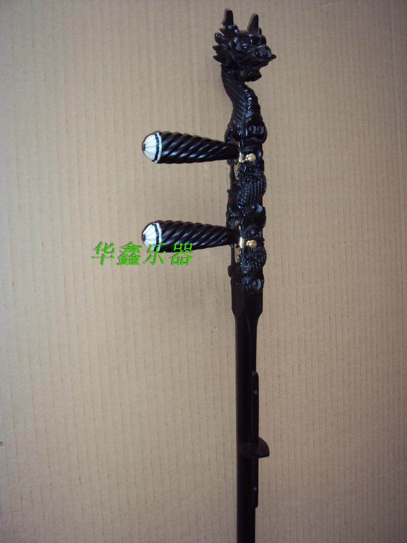 板胡杆子黑檀紫檀龙头秦腔板胡杆高音中音歌剧秦腔杆黑檀紫檀底座