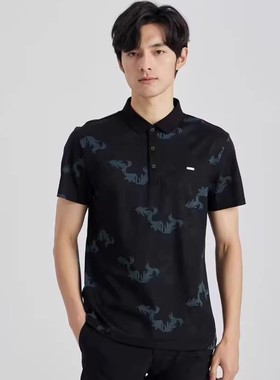 22XTX9421 9401S利家男装夏季新款轻薄修身翻领流行短袖T恤POLO衫