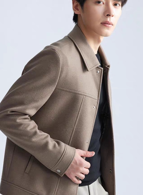A4DYR0021 0022Y利家冬季时尚新款百搭翻领修身夹克呢子外套男装