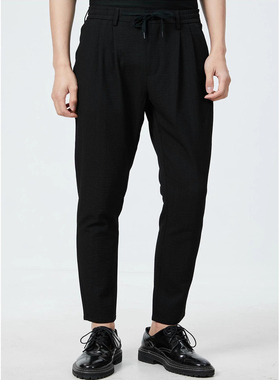 20XXK60101 60901利家夏轻薄透气松紧耐磨微弹微阔版九分休闲裤男