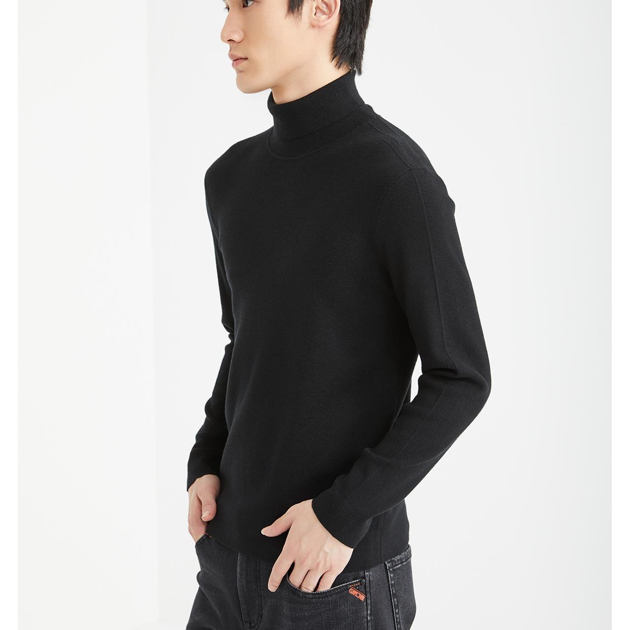 24DMS0051 0052 0053S利家冬季新款舒适保暖内搭高领针织毛衣男士