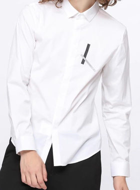Q8QXC0032S 秋季新款白色利家专柜绅士简约男士百搭舒适长袖衬衫