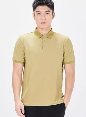 24XTX2061 2062 2063 2065Y利家夏季新款男装舒适翻领休闲短袖T恤