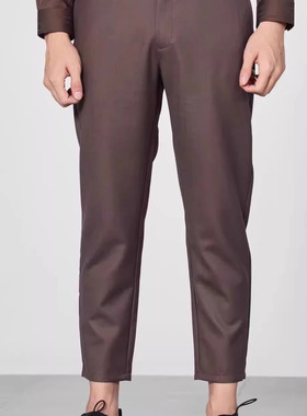 Q1QXK30702利家男士秋季时尚休闲通勤常规百搭小脚九分休闲裤