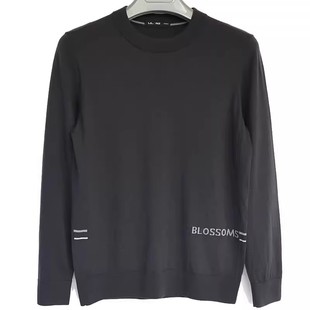 柔软圆领针织毛衣男士 23QMS0162S利家秋季 舒适内搭修身 新款 时尚