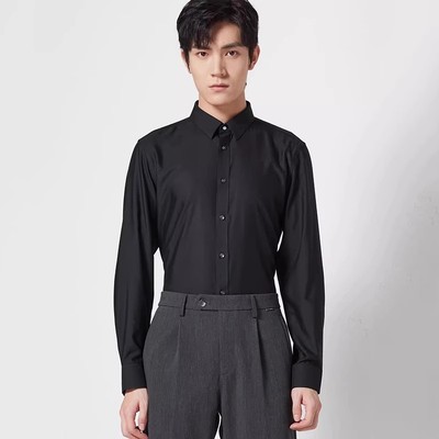 22QZC0231Y利家男装秋季简约舒适新款商务绅士柔软正装长袖衬衫