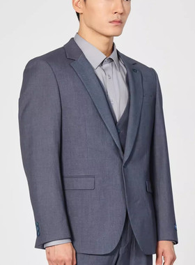 Q1QXF021 022 023SA男装秋季商务时尚职业西服三件套装结婚礼服