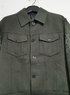 L228YR11591Y利家冬季保暖流行帅气短款百搭呢子羽绒休闲夹克男士