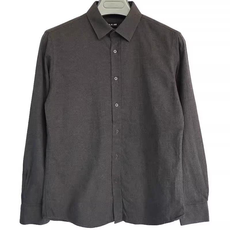 G3DZC0011 0022Y利家冬季商务正装简约通勤内搭保暖长袖衬衫男士