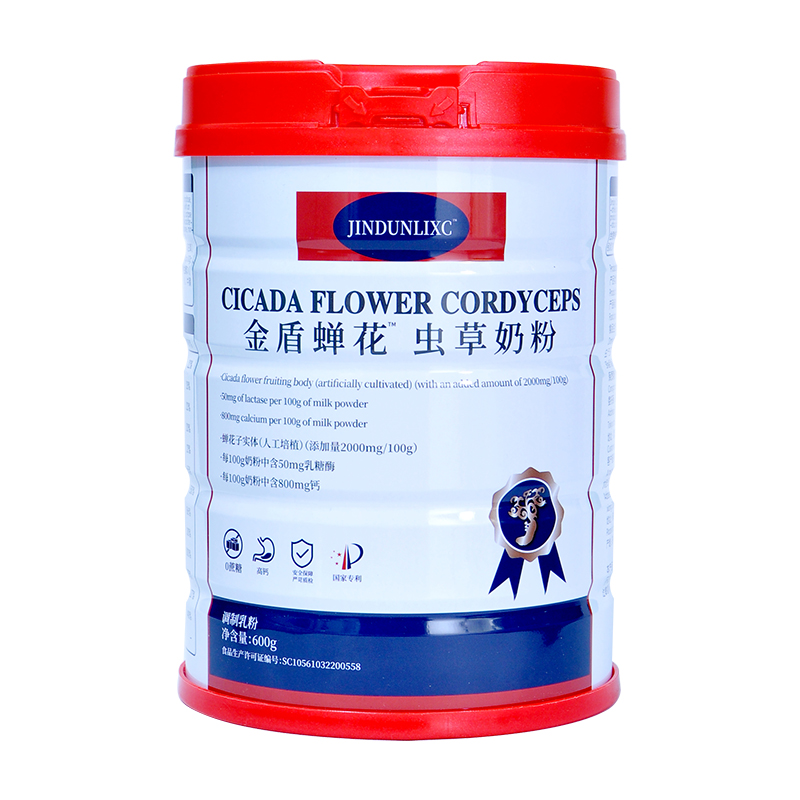 金盾蝉花虫草奶粉罐装成人中老年高钙高蛋白营养奶粉0蔗糖牛奶粉