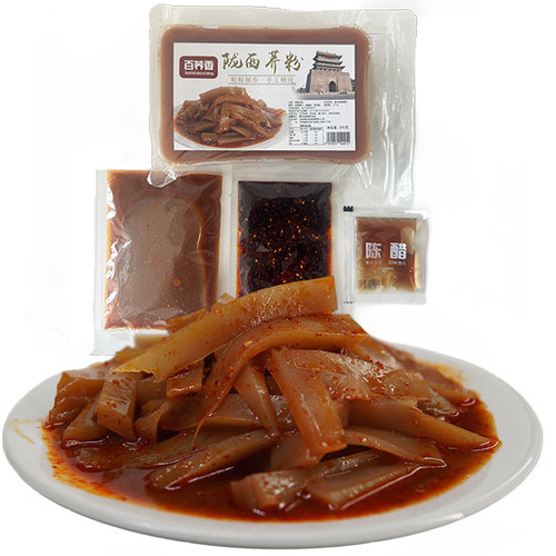 西北特色小吃荞麦凉粉香辣方便