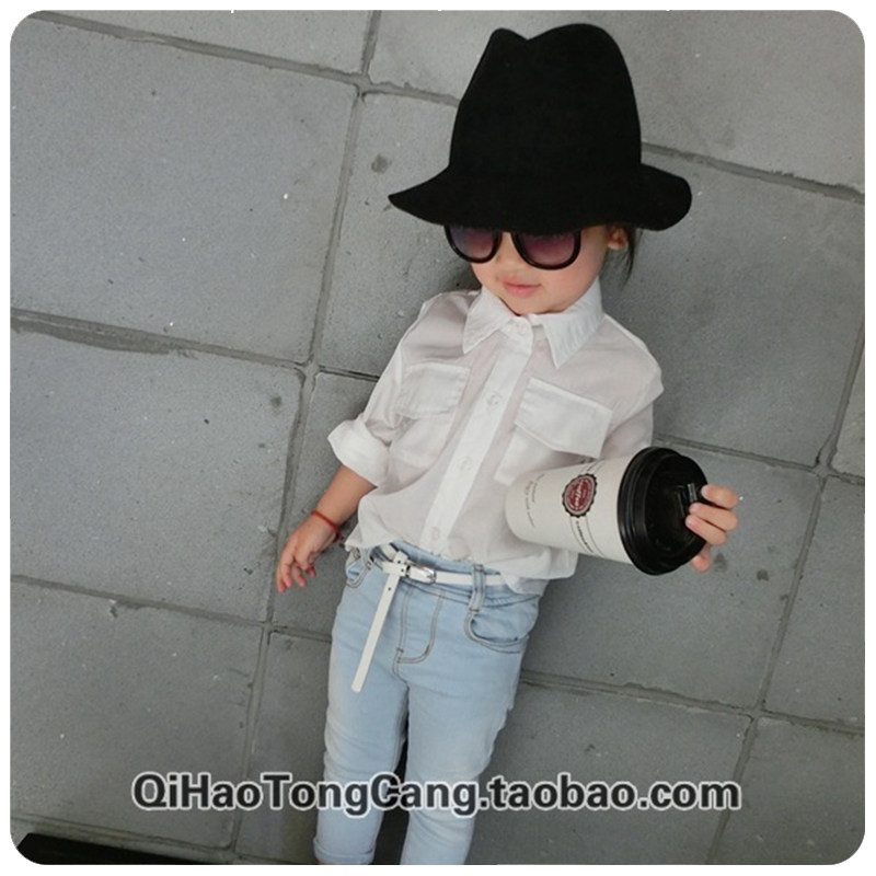 Chemise fille à manche longue - Ref 2085175 Image 1