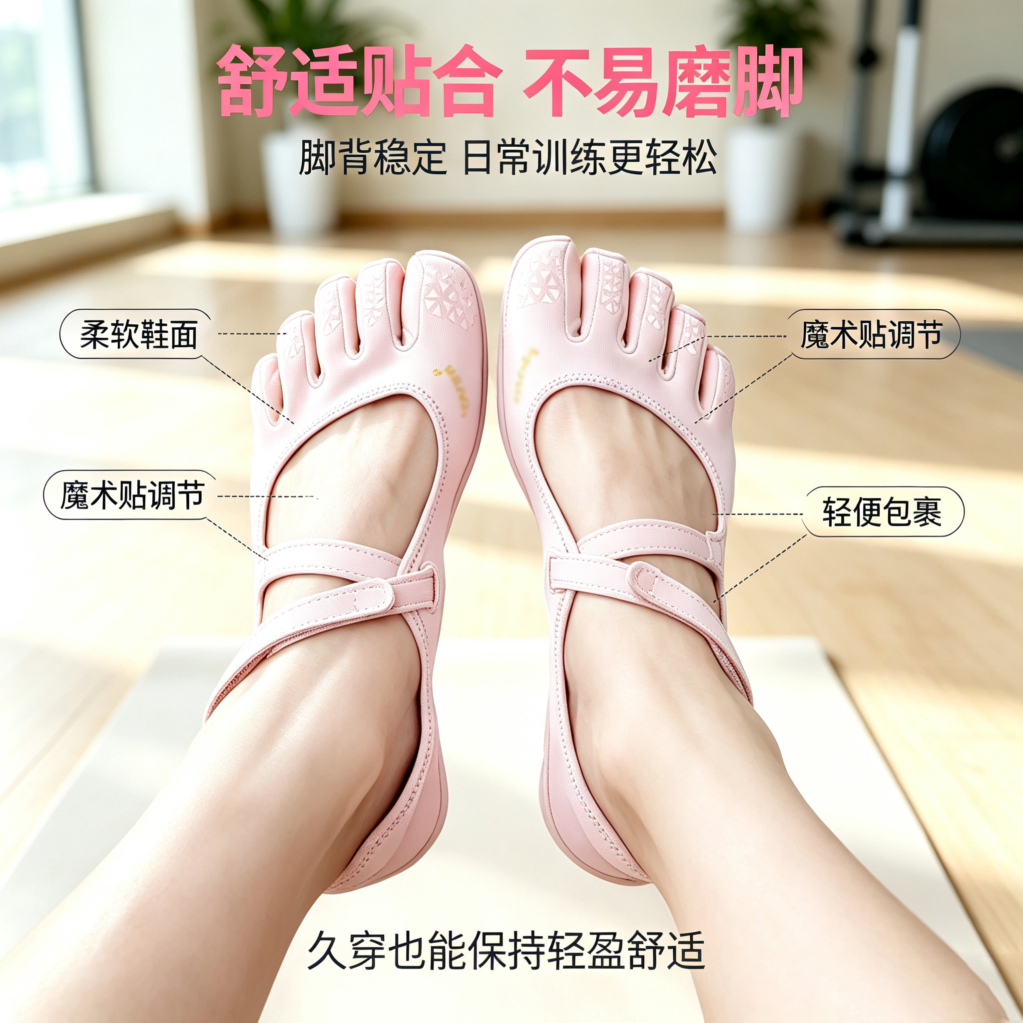 普拉提鞋子训练五指鞋外穿