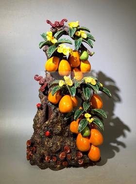 客厅水果摆件引福大枇杷