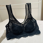 轻薄大码 夏季 新款 胖mm蕾丝网纱兔耳朵胸垫无痕内衣舒适聚拢文胸