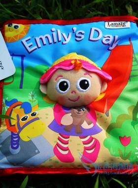 清仓美国lamaze拉玛泽宝宝撕不烂立体故事布书益智玩具早教认知书