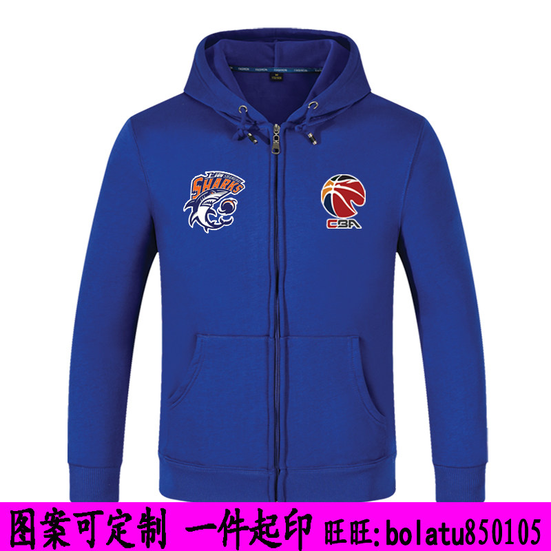 上海大鲨鱼外套CBA卫衣加肥大码