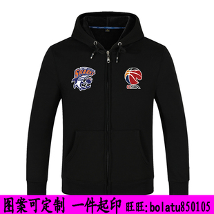 上海大鲨鱼卫衣服装 CBA外套久事队SHARKS男篮看球衣王哲林长袖衫