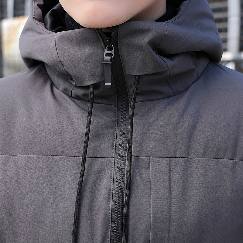棉衣男装新款外套秋冬季加厚羽绒棉服青年连帽棉衣纯色棉衣933P39,男装棉衣,星座1712-5