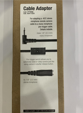 PocketWizard/普威 PTMM Cable Adapter 804-525