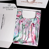 达芬奇密码 2026春夏新中式 洛神玫瑰冰丝睡裙睡衣女仿真丝绸家居服