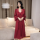 达芬奇密码 冰丝吊带睡裙睡袍晨袍宽松睡衣女可外穿家居服礼盒 新款