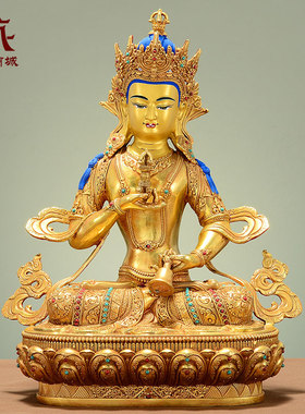 全鎏金金刚萨垛铜像摆件