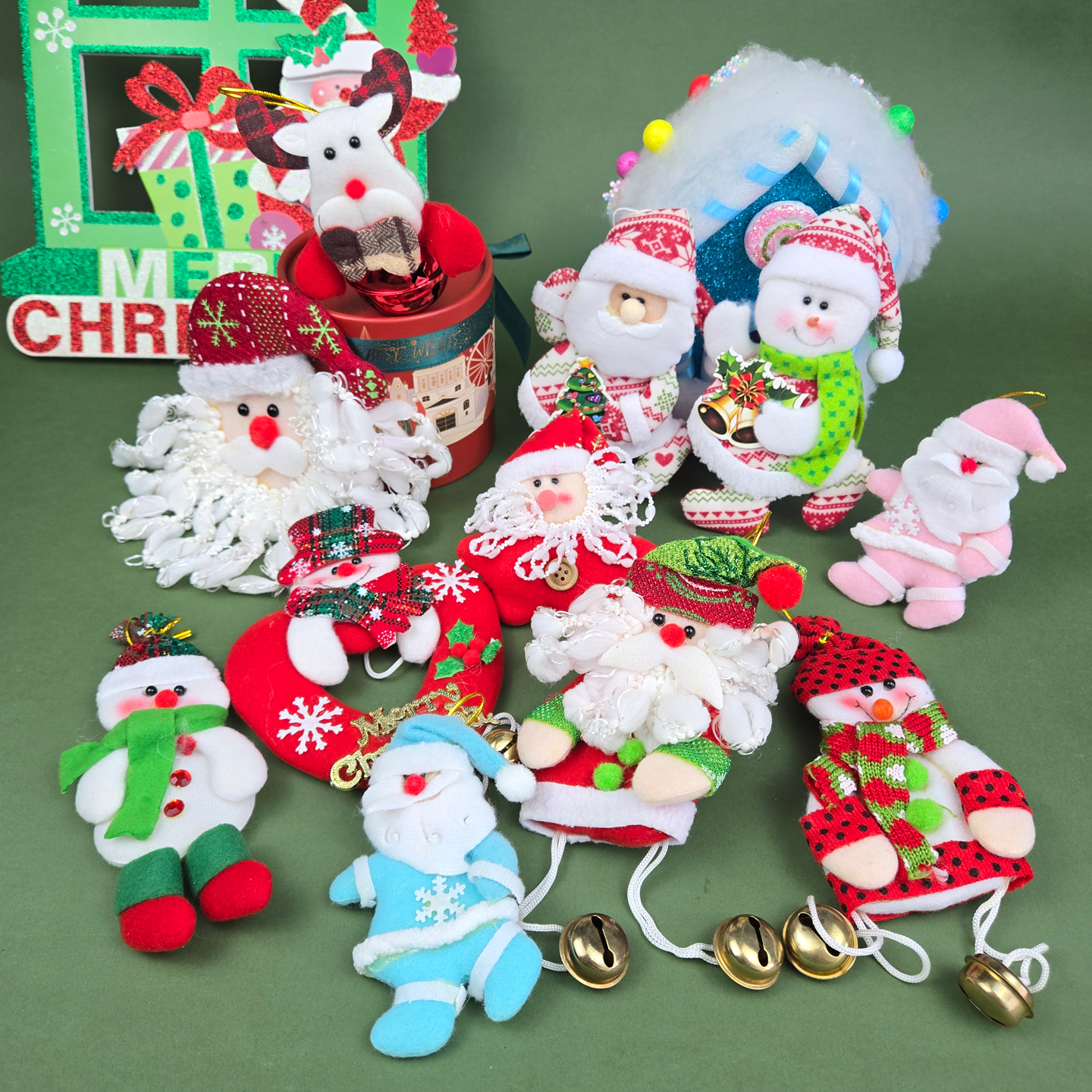 多款圣诞挂件老人雪人