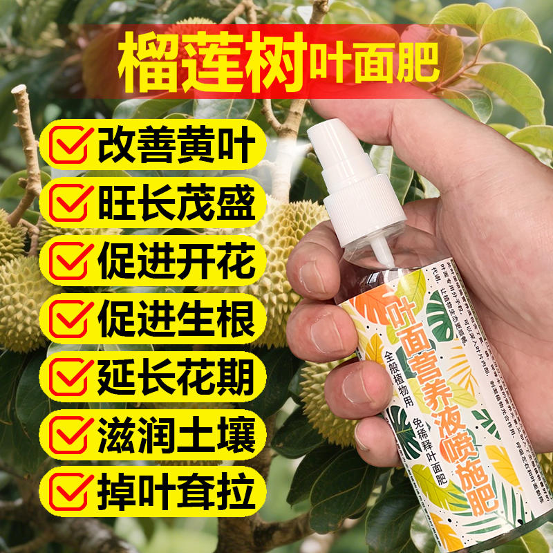 榴莲专用肥料榴莲树树苗营养液开花保花保果结果挫果增产增收肥料