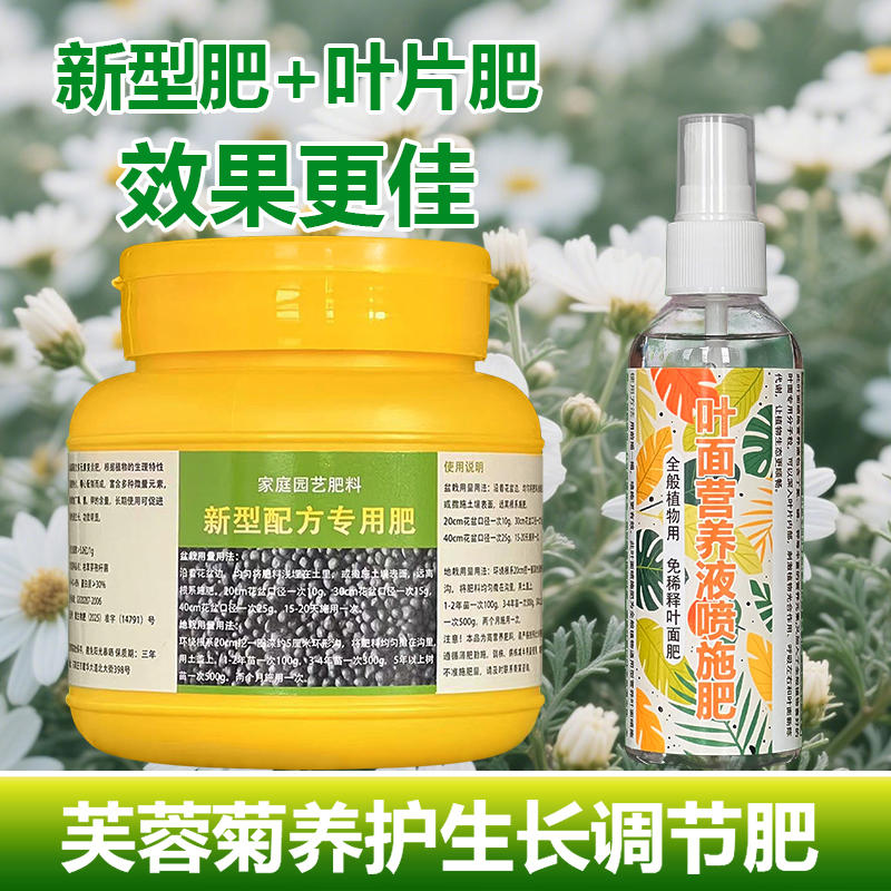 芙蓉菊专用肥料老桩盆栽小苗盆景专用土培芙蓉菊花营养液叶面肥料