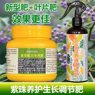 紫珠专用肥料花肥花盆栽植物专用土营养液叶面肥有机肥水溶化肥料