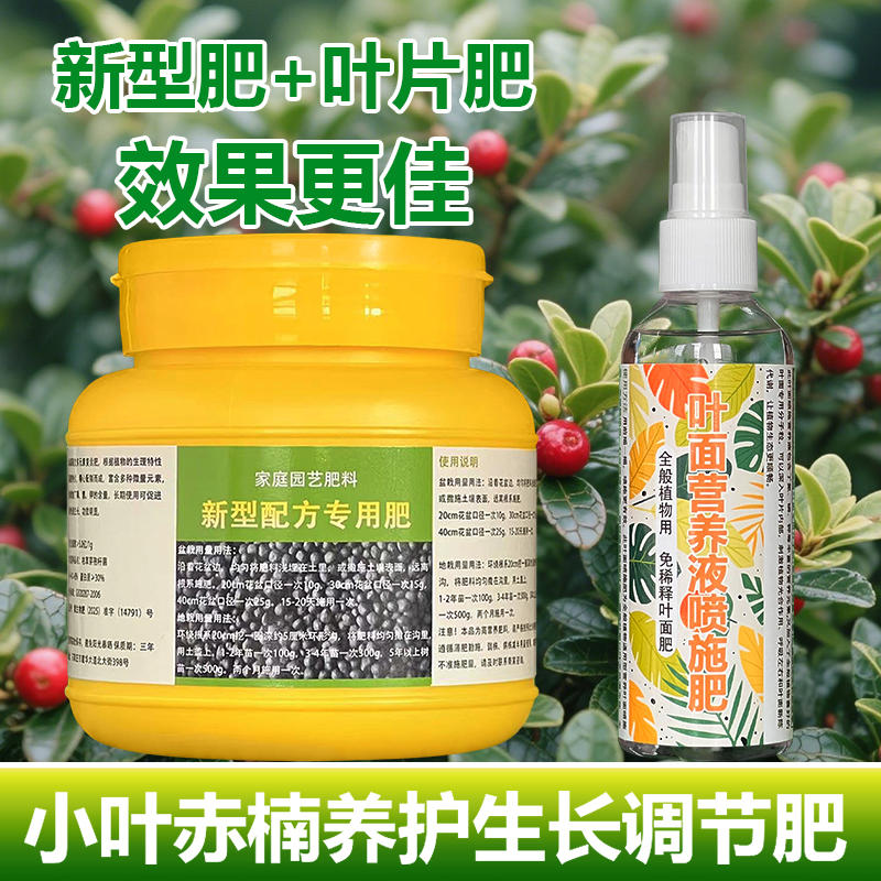 小叶赤楠肥料花盆栽专用土叶面肥营养液黄叶掉叶干叶赤楠专用肥料