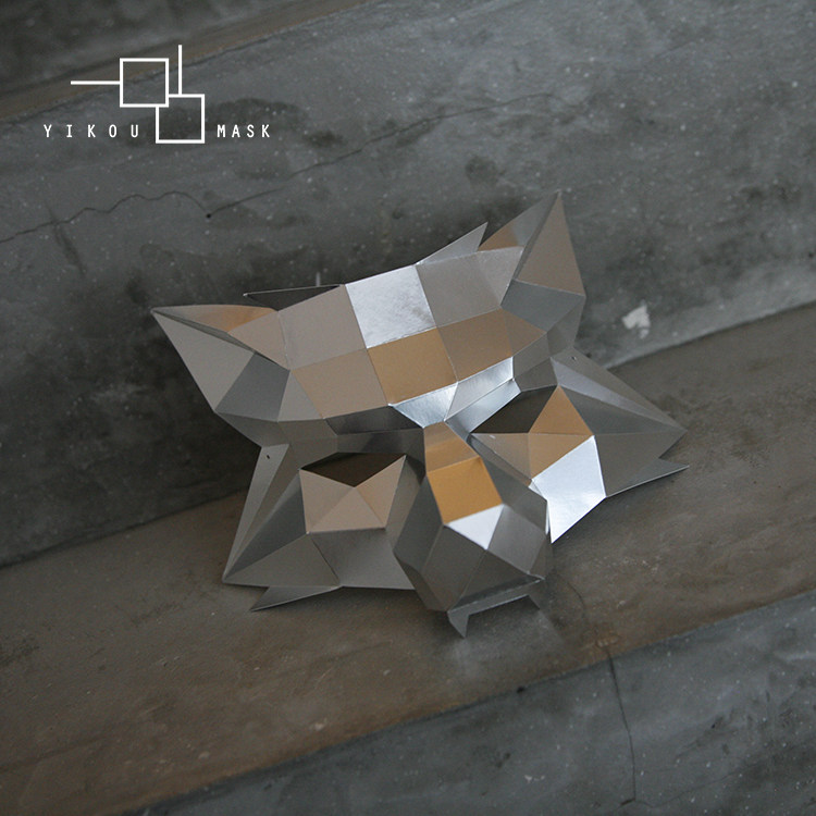 巫师3道具猎魔人面具狼人杀diy原创万圣节鬼脸表演欧美创意纸酒吧