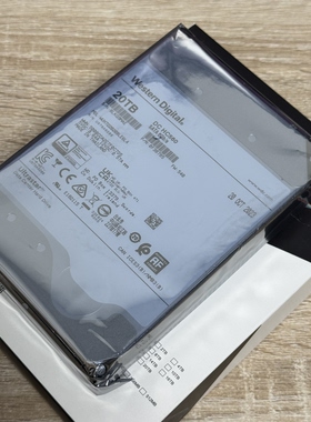 WD/西部数据国行HC560 20T WUH722020ALE604L4企业盘SATA3氦气20T