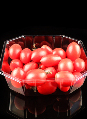 500克一次性加厚透明塑料水果盒子八角形打包碗水果沙拉鲜果切盒