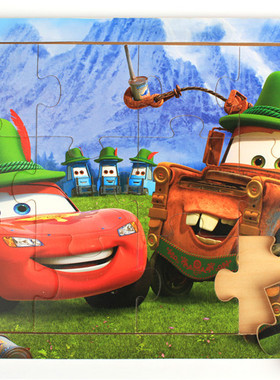 DOLI 12/20 片 出口 汽车总动员等儿童益智玩具 拼图