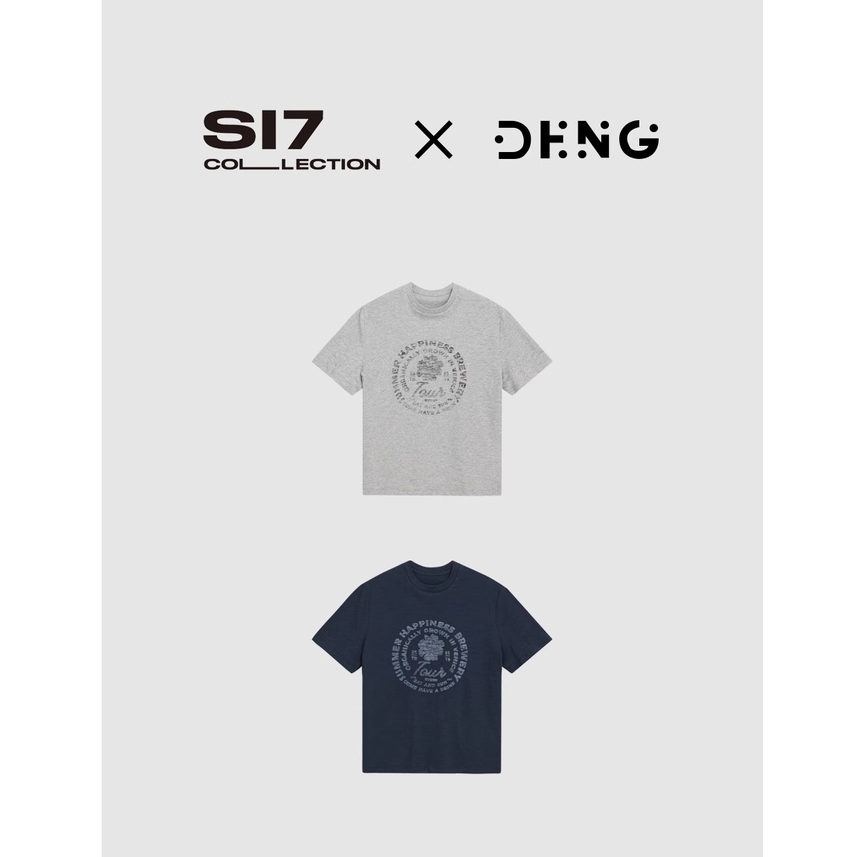 S17 夏季新品欧美基础圆领棉质反印字母印花短袖T恤FX018